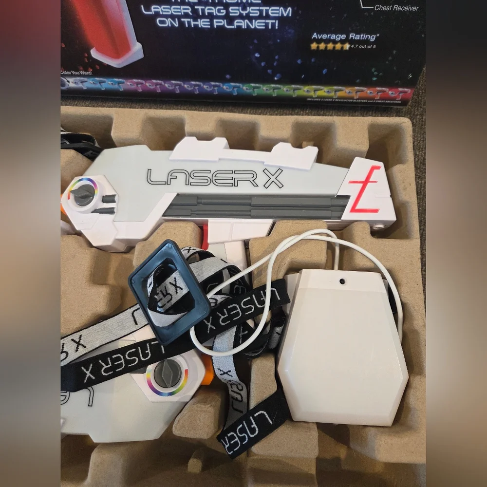 Laser X Revolution White and Red Laser Tag Game